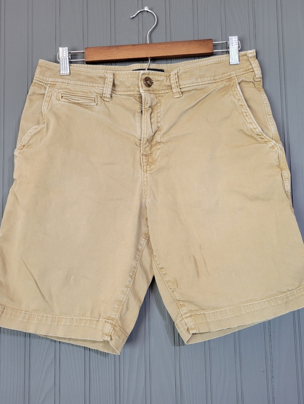 American Eagle Extreme Flex Chino Shorts Classic Fit Khaki Brown Men's 30x9